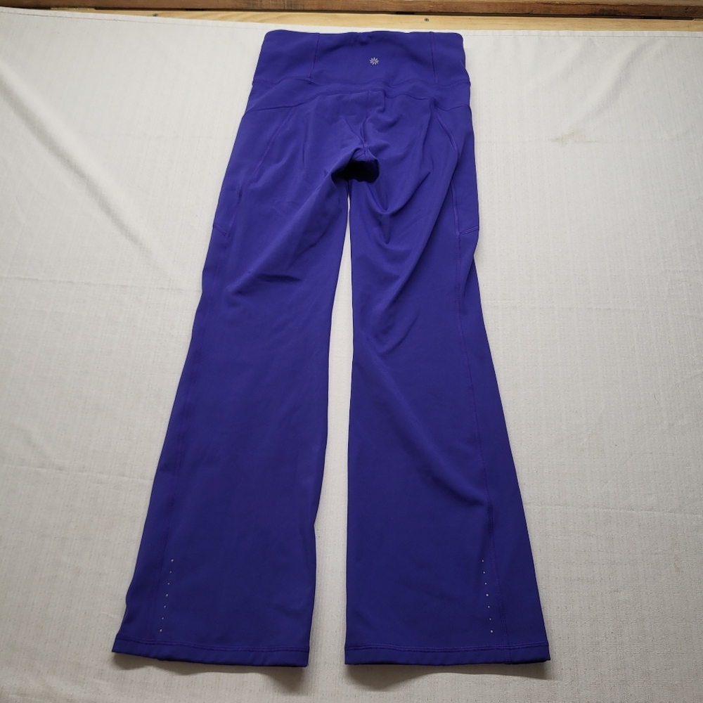 Athleta Rainier Bootcut Pant Small Purple Thermal Lined Outdoor Hike Stretch - Picture 5 of 14